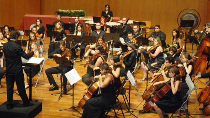 La Orquesta Sinfónica del Conservatorio, en la apertura del curso 2010. | la provincia / dlp