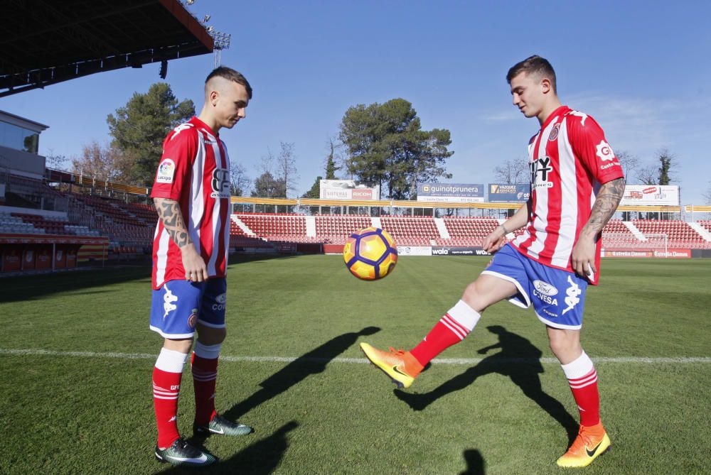 El Girona presenta Maffeo i Angeliño