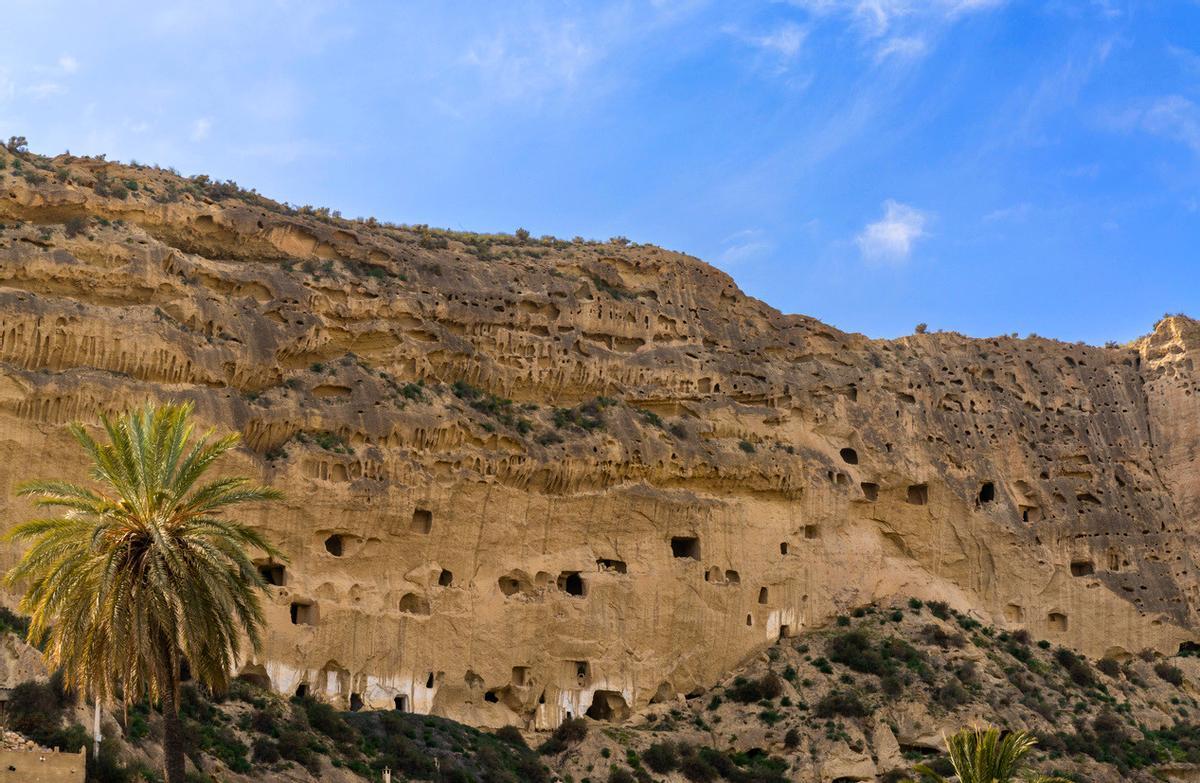 Las famosas casas cueva de Cuevas del Almanzora