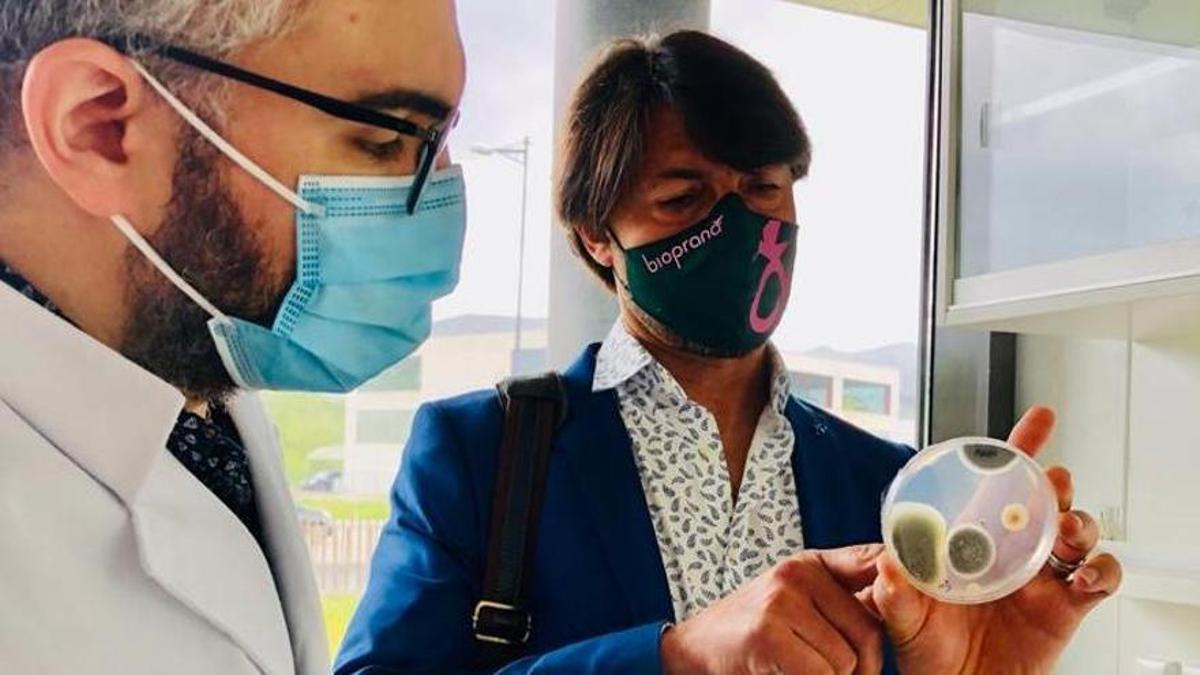 Fernando Rey, fundador de Bioprana y Jesús González Puelles (izquierda), responsable de I+D+I