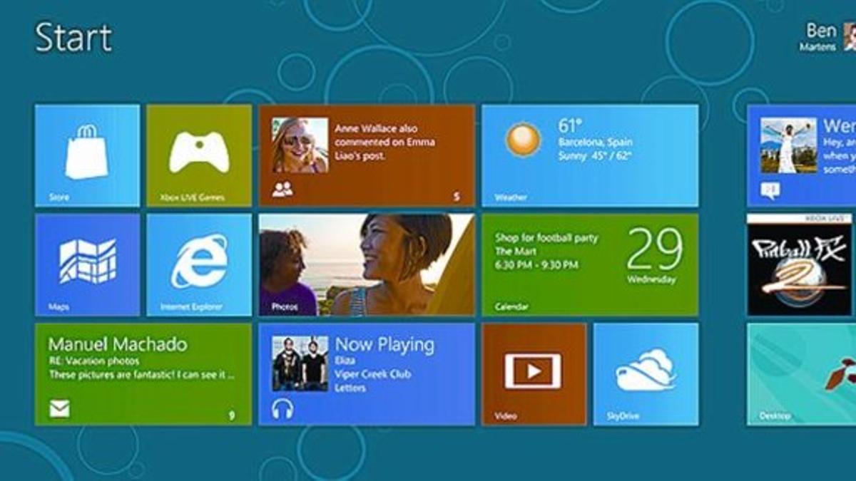 Metro, el nuevo escritorio de Windows 8.