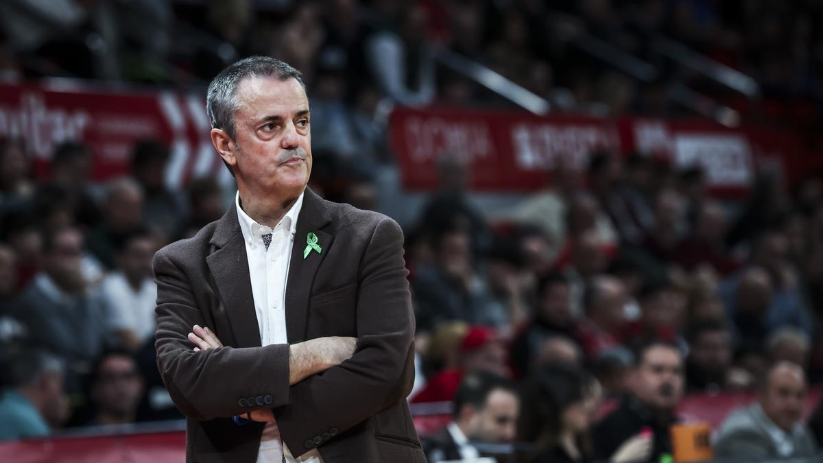 Porfi Fisac, entrenador del Casademont Zaragoza.