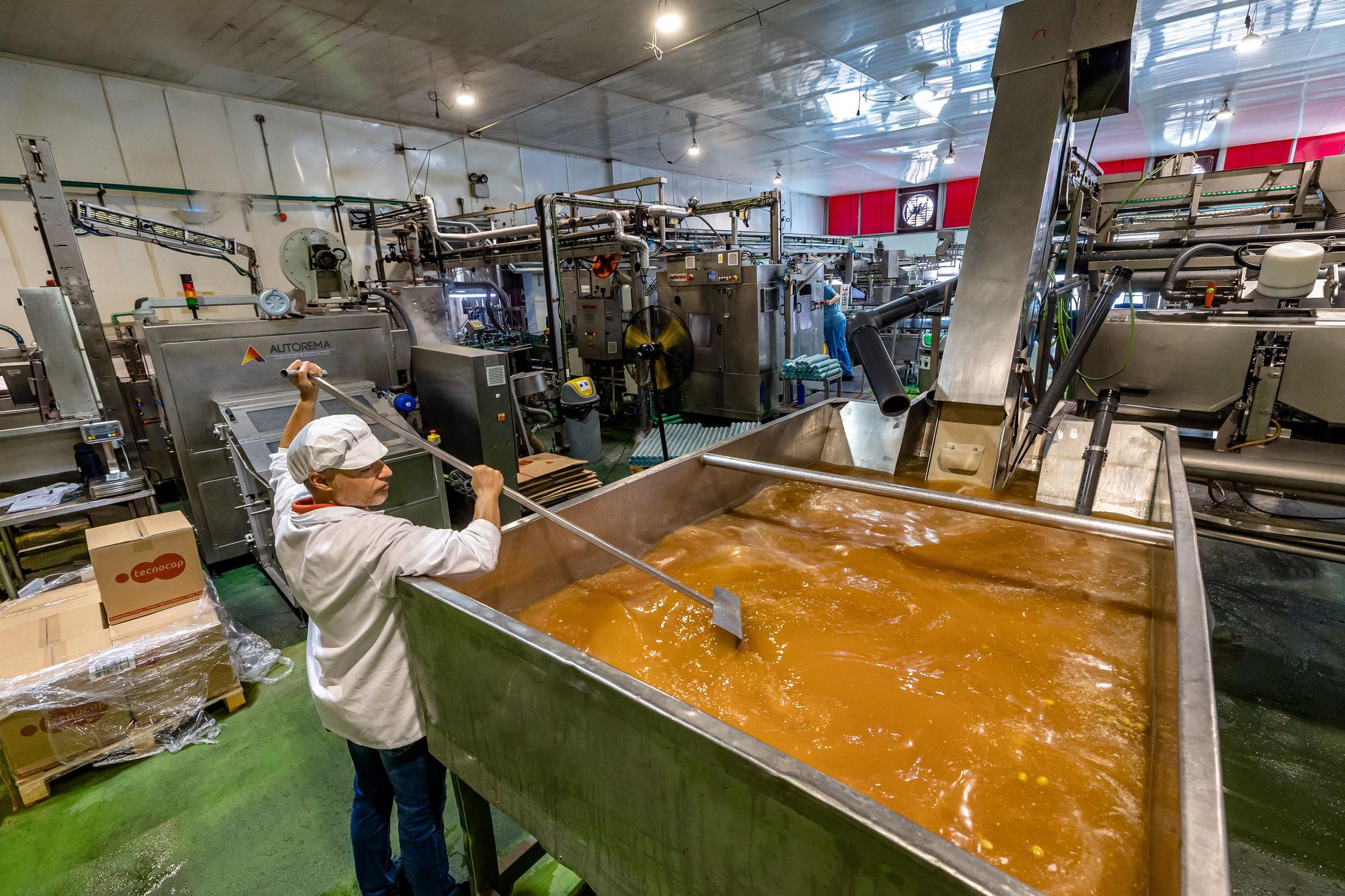 Un depósito de salmuera en Aceitunas Cazorla