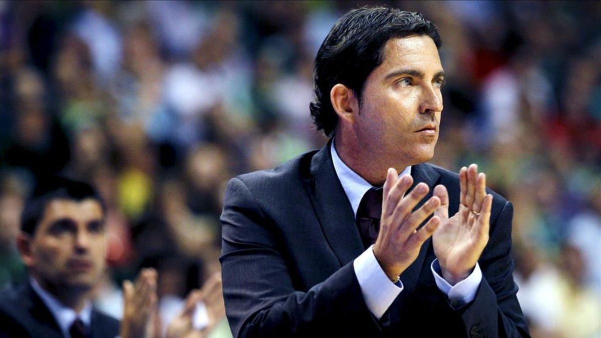 Xavi Pascual, durante la Final Four de Paris 2010