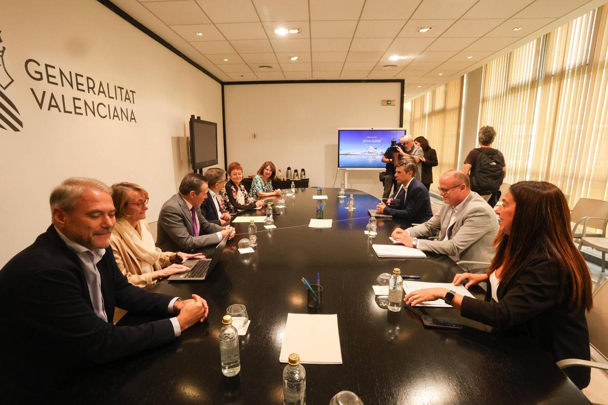 Valencia. VLC. El conseller de educación se reúne con los rectores de las universidades valencianas