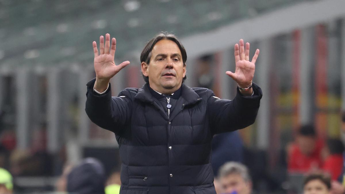Inzaghi, durante el partido ante el Milan