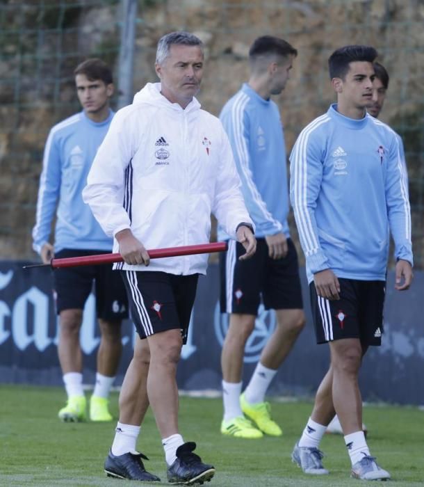 El Celta se ejercita en A Madroa para continuar la pretemporada