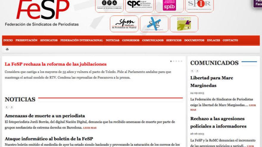 Un virus ataca la Federación de Sindicatos de Periodistas