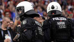 Imagen de archivo de la policía en la Eurocopa