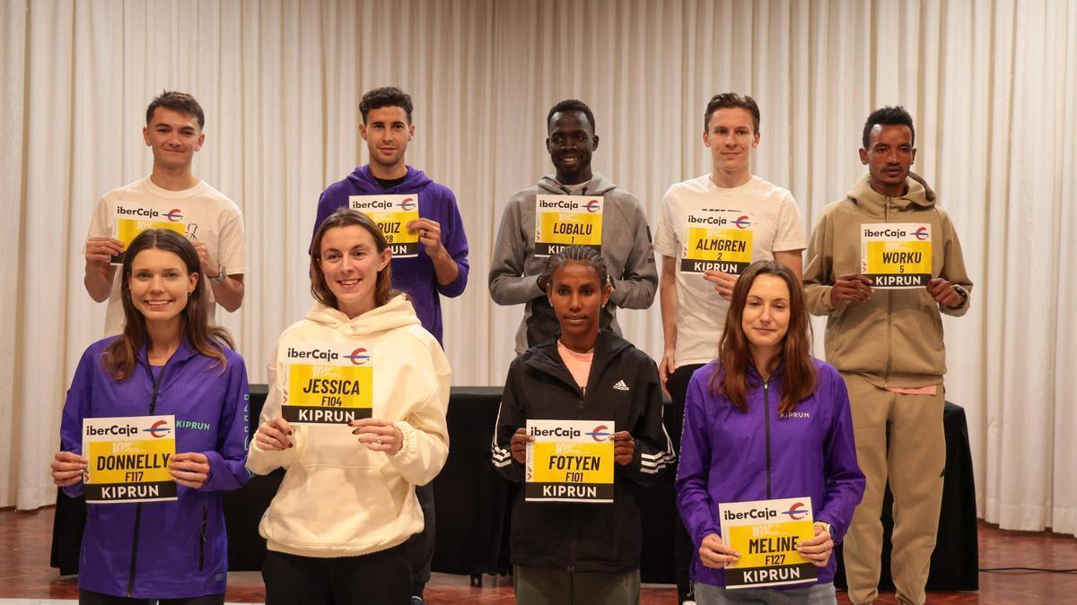 Varios de los favoritos en la presentación de la élite del 10K Valencia Ibercaja