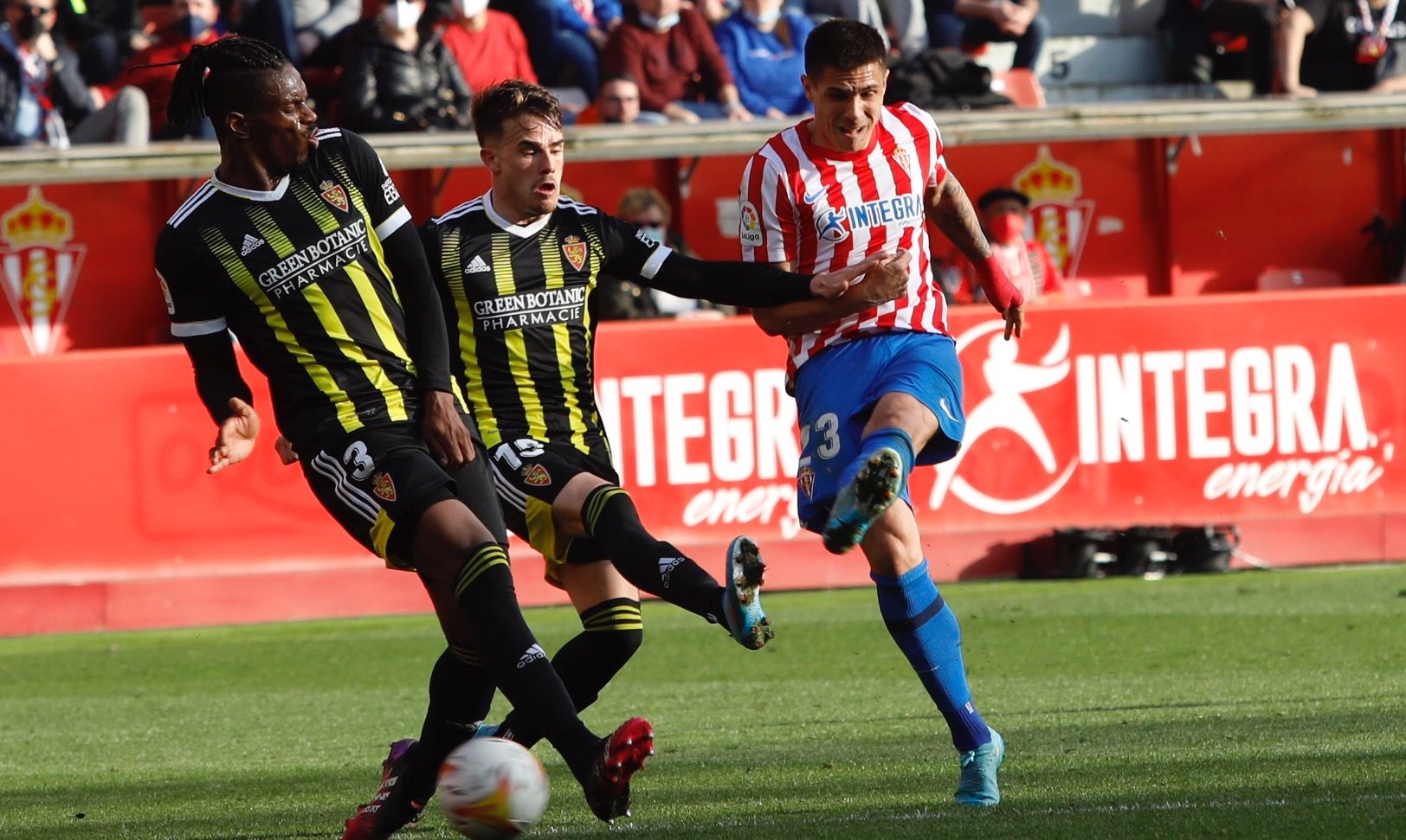 Sporting - Zaragoza, en imágenes