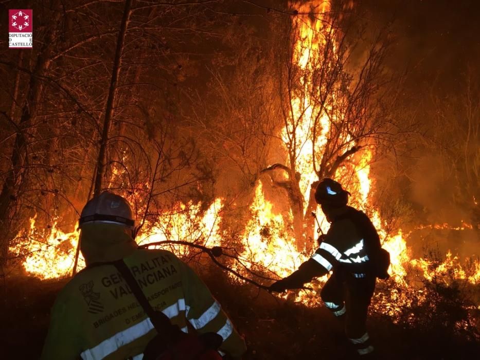 Incendio forestal en Artana