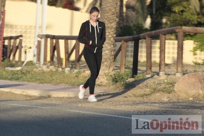 Primer día de paseos al aire libre en Mazarrón