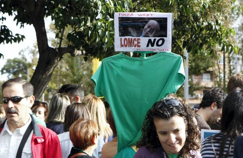 Fotogalería: Huelga educativa en Zaragoza