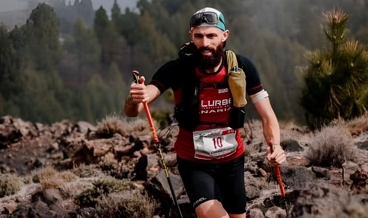 Alexis Martín, en acción durante una edición pasada de la Bluetrail. | TENERIFE BLUETRAIL