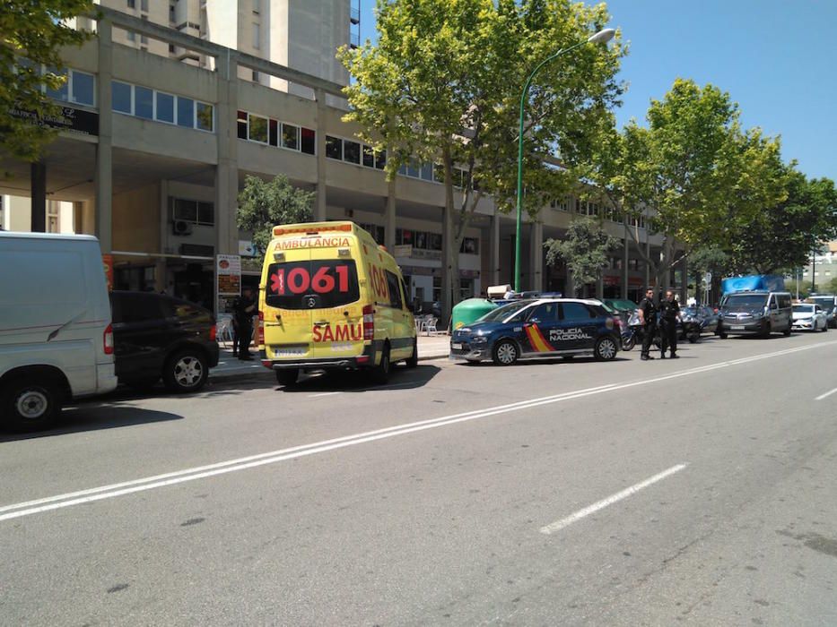 Dos heridos y dos detenidos en una batalla campal en Palma