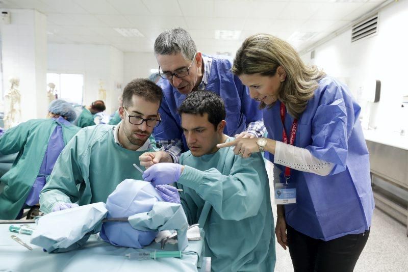 Curso de operaciones de nariz en la Facultad de Medicina