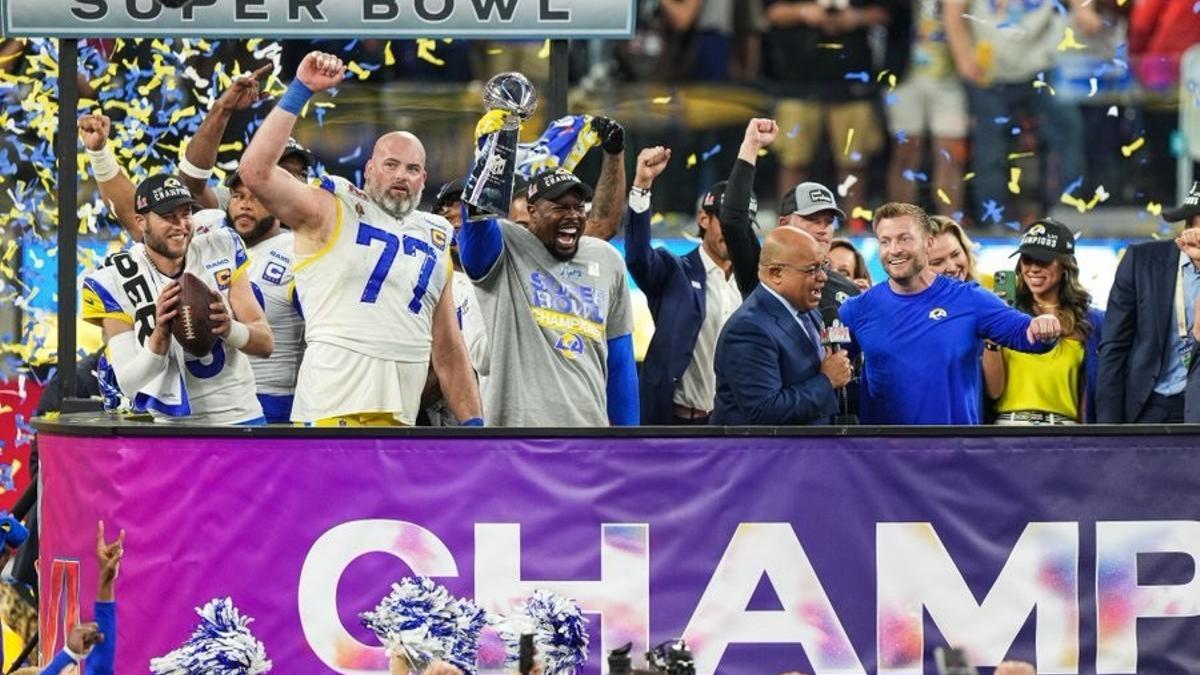 Los Angeles Rams, campeones de la LVI Super Bowl.