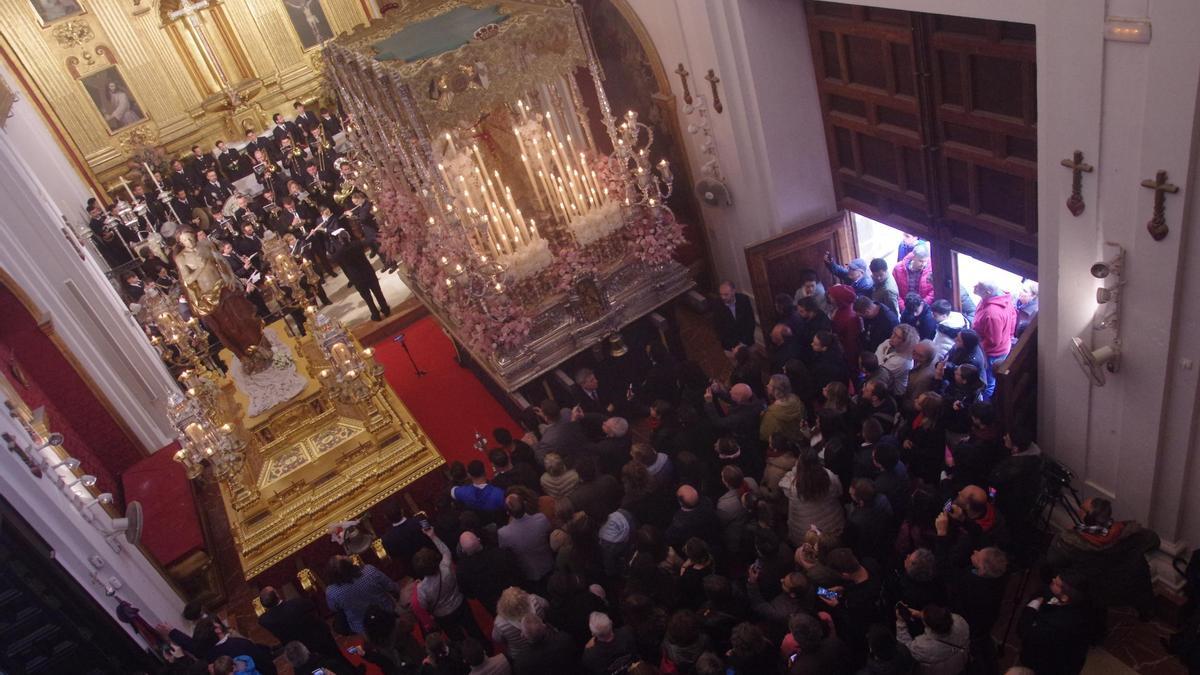 La procesión del Resucitado, suspendida por la lluvia en 2024.