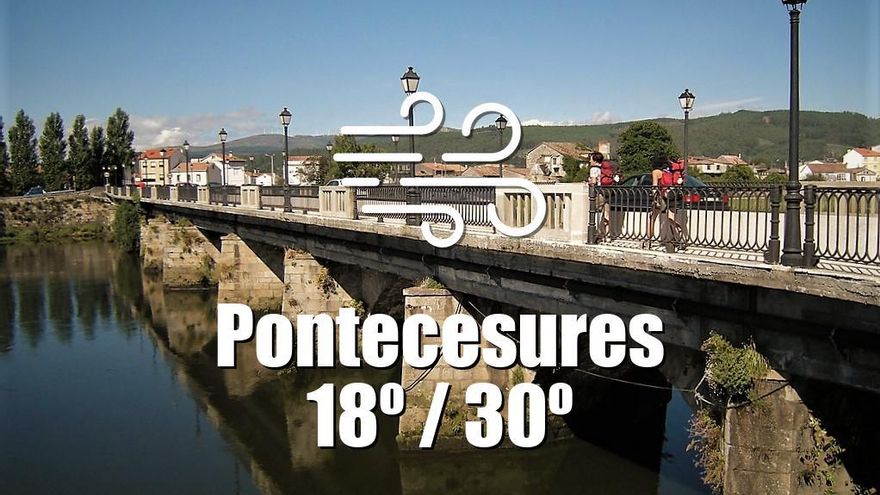 El tiempo en Pontecesures: previsión meteorológica para hoy, jueves 3 de julio