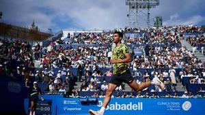 Alcaraz, en su debut en Barcelona.