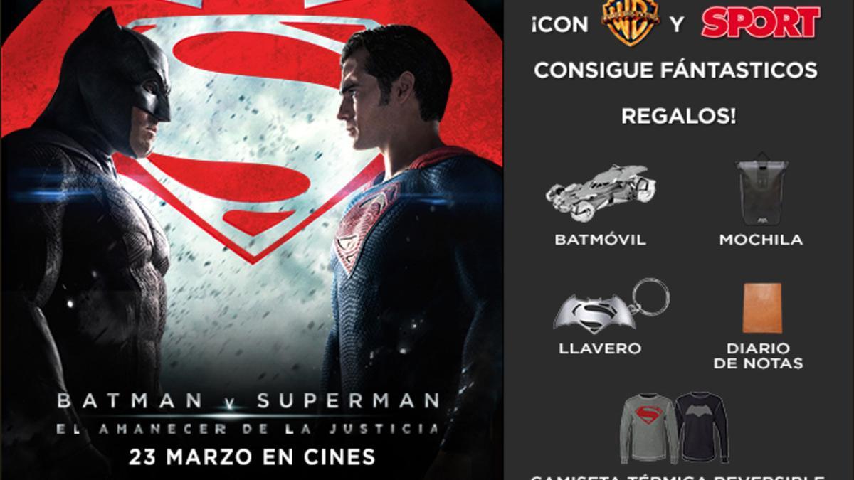 Gana un lote de productos de la película Batman Vs Superman