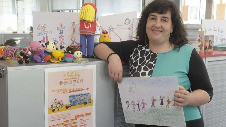 Carmen Rey, trabajadora social del programa de Acollemento Familiar de Cruz Roja en A Coruña. víctor echave
