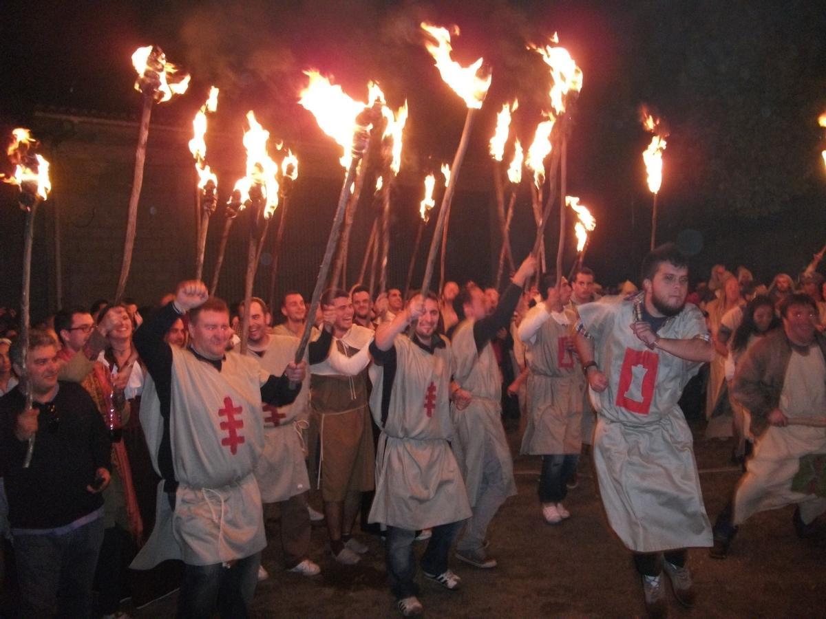 Recreación del asalto al castillo de Vimianzo