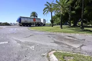 Deplorable estado del firme de las carreteras de Castellón