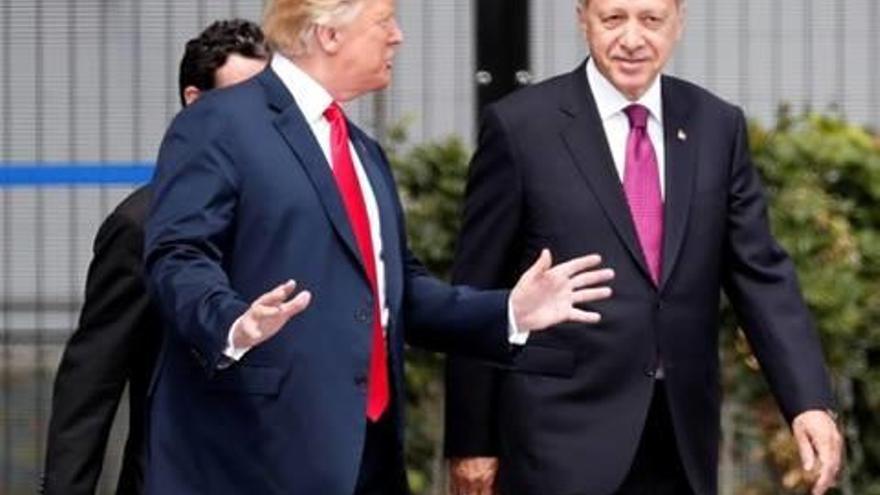 Trump i Erdogan, a la cimera de l&#039;OTAN de l&#039;11 de juliol passat