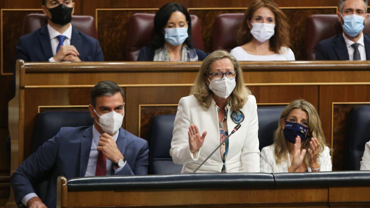 La vicepresidenta primera del govern espanyol, Nadia Calviño