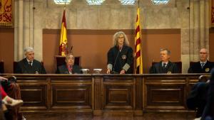 La presidenta del TSJC en su intervención en el acto