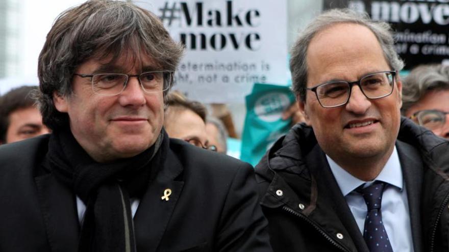 Puigdemont y Torra, en una imagen de archivo.