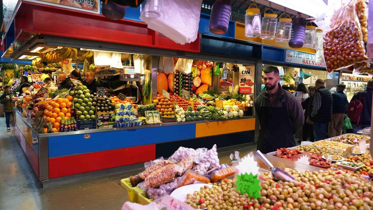 El mercado de Atarazanas, en una imagen de este mes de febrero.