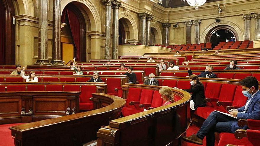 L&#039;hemicicle del Parlament durant un ple del mes de juny d&#039;aquest any