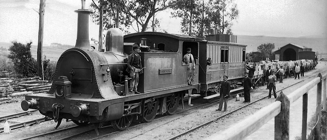 A estación de Cornes: de aquí partiu o primeiro tren de Galicia