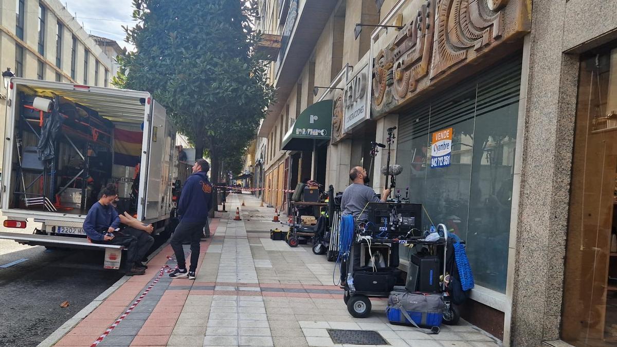 El equipo de rodaje.