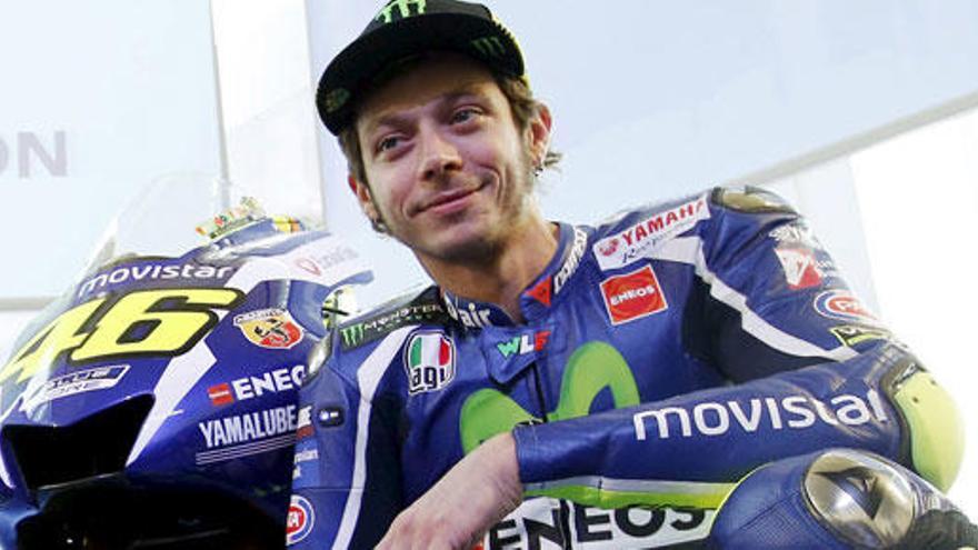 El piloto de Yamaha Valentino Rossi.