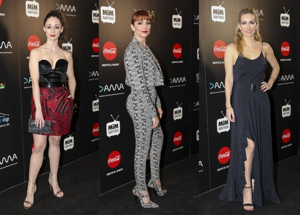 Elena Rivera, Najwa Nimri y Kira Miró en los Premios MIM 2018