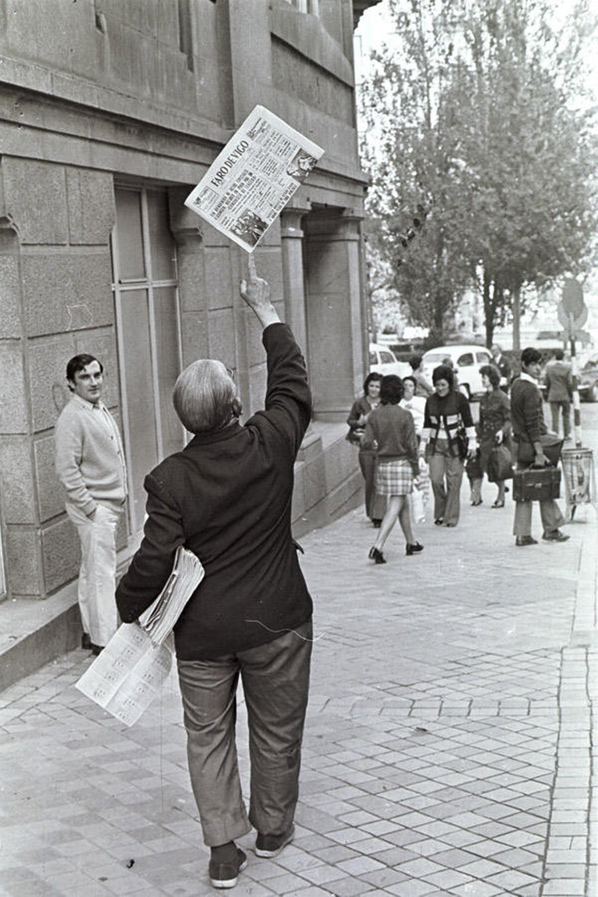 Foto de Castro, por la calle Reconquista en 1971.