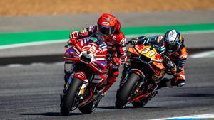 Márquez y Acosta, durante la carrera