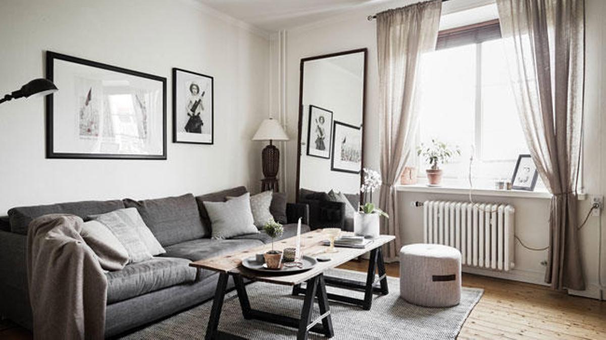 Elementos para ganar espacio en un salón pequeño