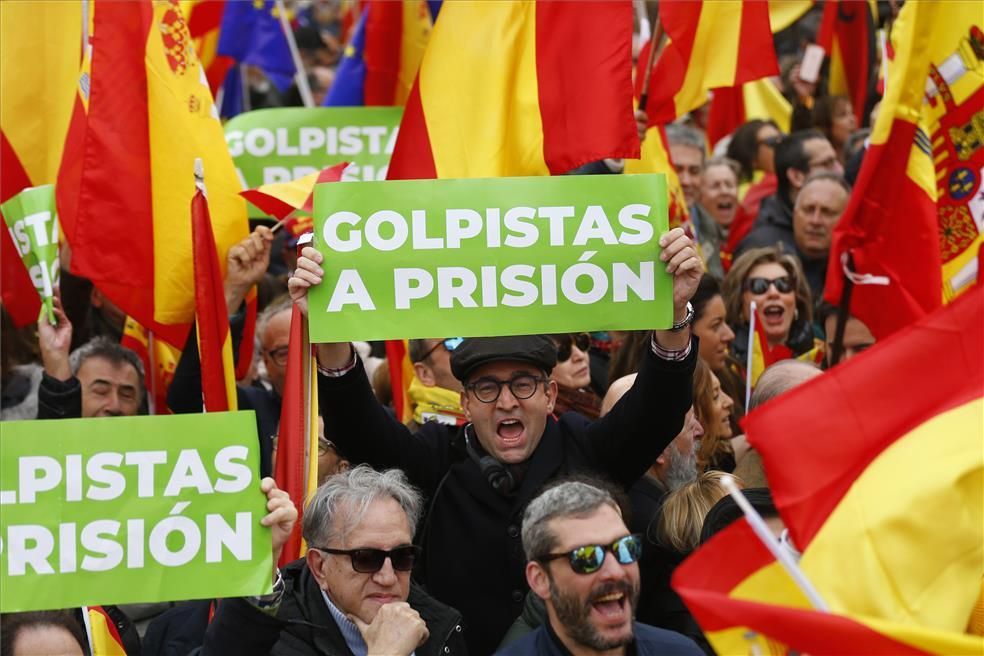 Manifestación en Madrid contra Pedro Sánchez