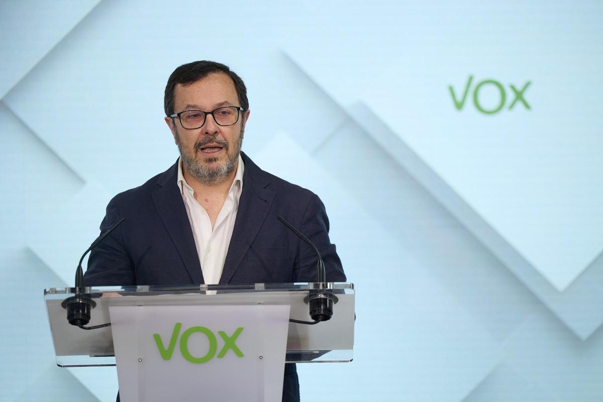 Archivo - El portavoz de Vox, José Antonio Fúster. Archivo.