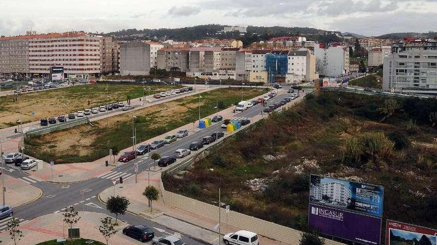 Nuevo espacio verde en el barrio de Eduardo Pondal./ Rafa Vázquez
