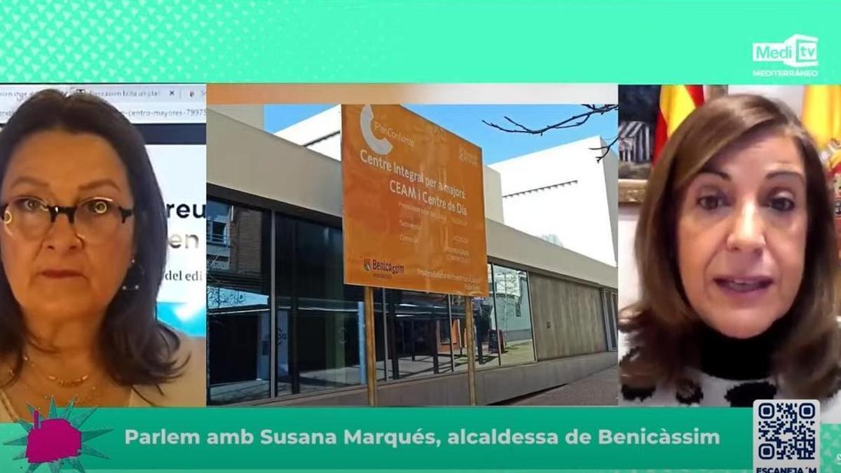La periodista Loles García entrevistó en ‘La Panderola’, de Medi TV, a la alcaldesa de Benicàssim, Susana Marqués.