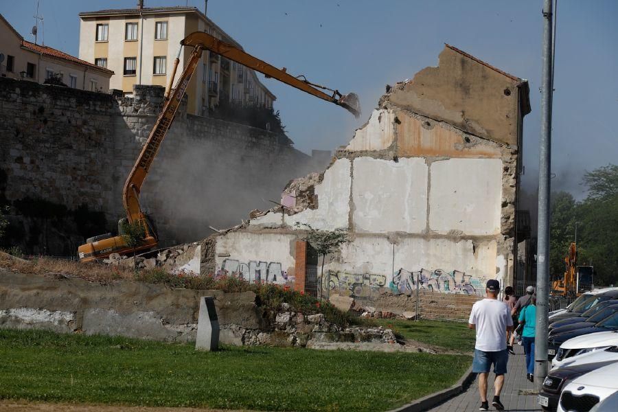 Derribo para liberar la muralla en Zamora