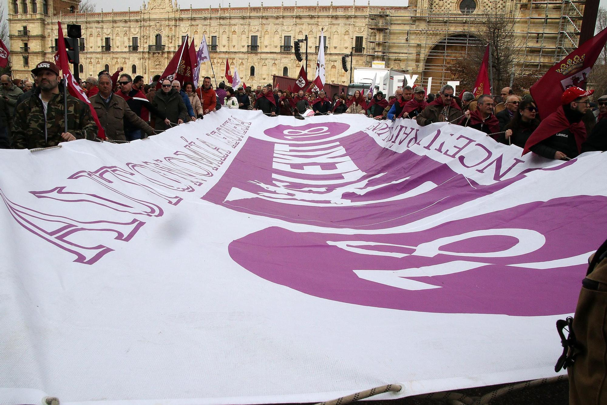 Manifestación por el futuro y desarrollo económico y social de León