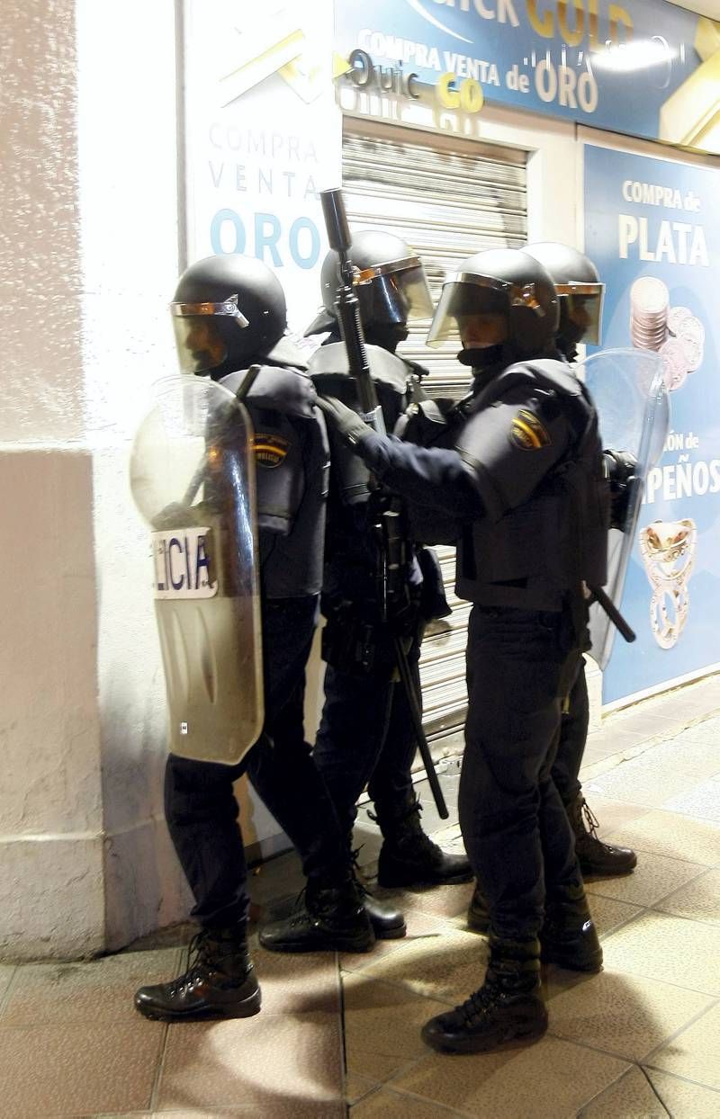 Fotogalería de los incidentes en Zaragoza