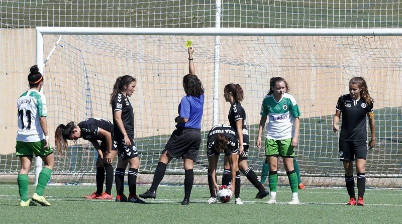 Partido de esta mañana entre el Zaragoza CFF y el Racing Féminas